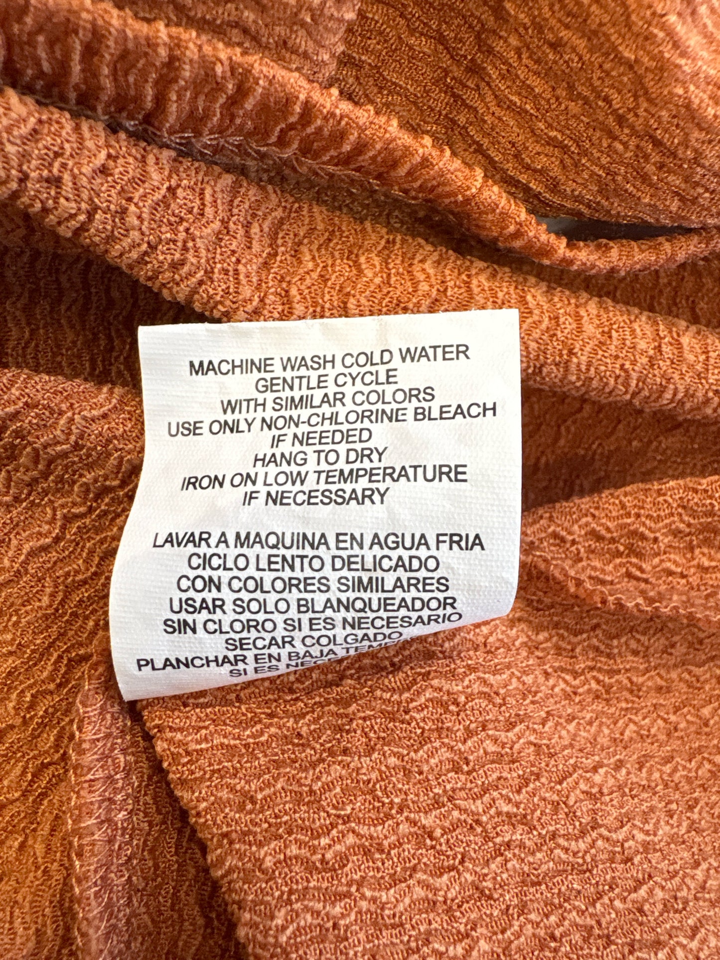 JUNE & HUDSON Size 1 Rust Top