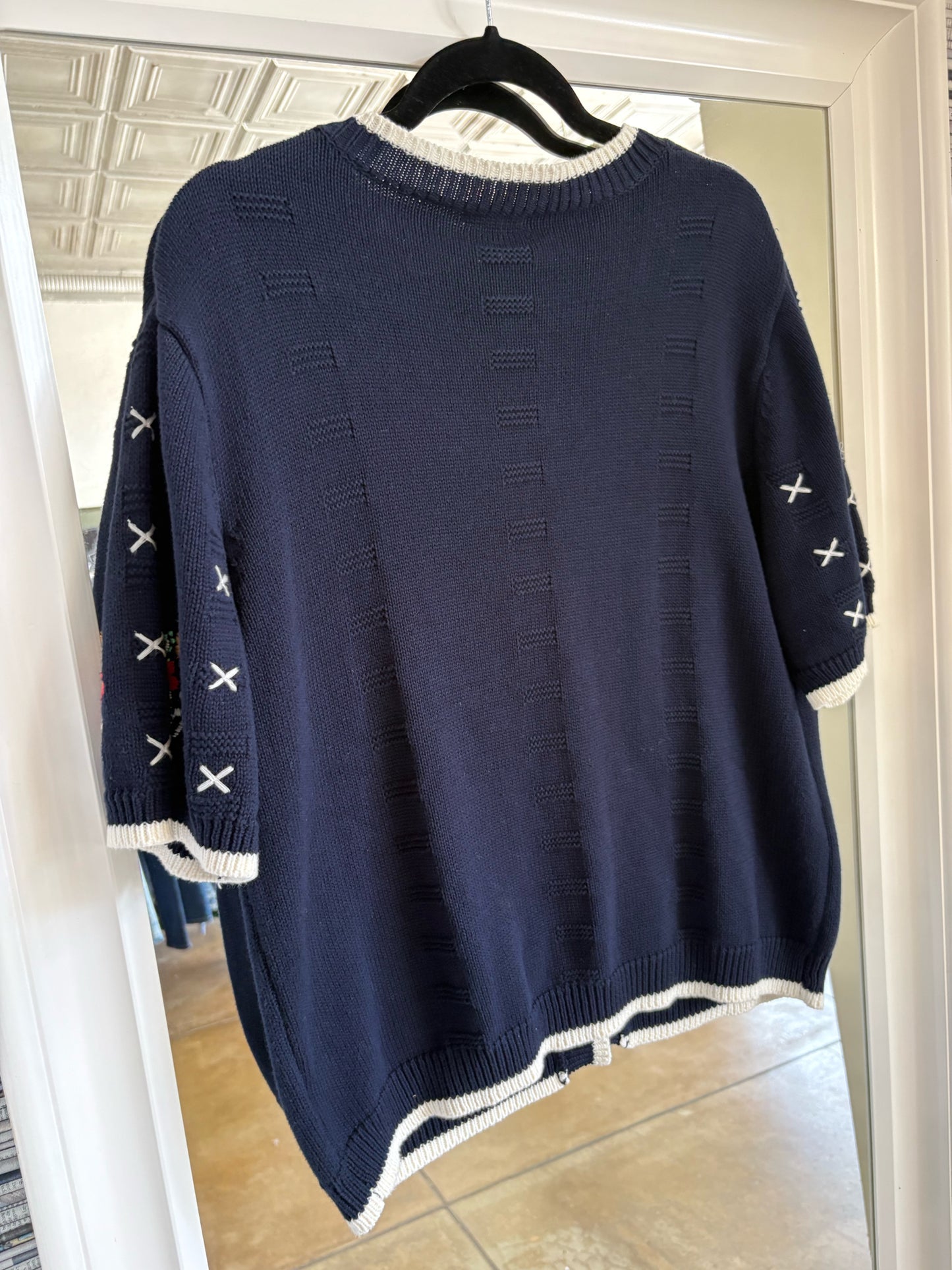 Jodifl Size L navy + multi Sweater