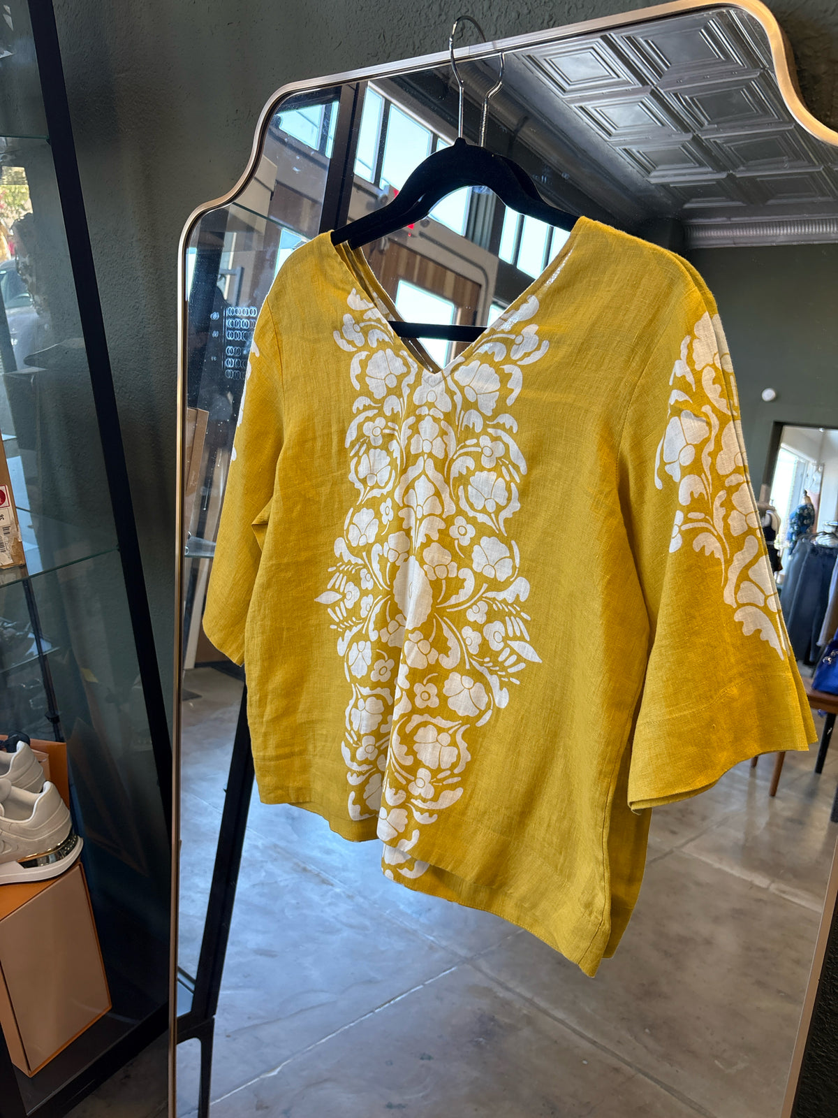 Boden Size 4 mustard yellow Top