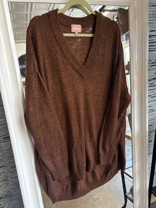 Show Me Your Mumu Size S Brown Knit Dress