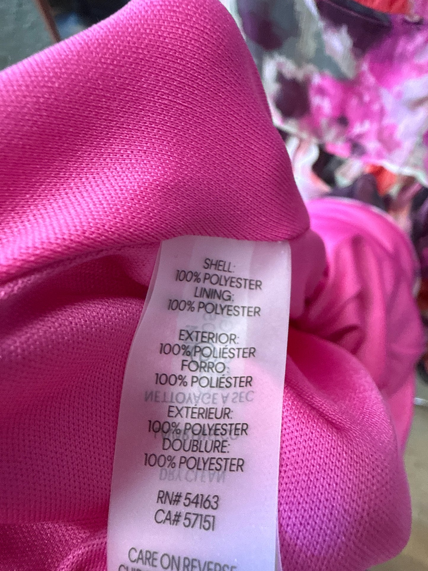 CALVIN KLEIN Size 4 Pink/Purple Dress