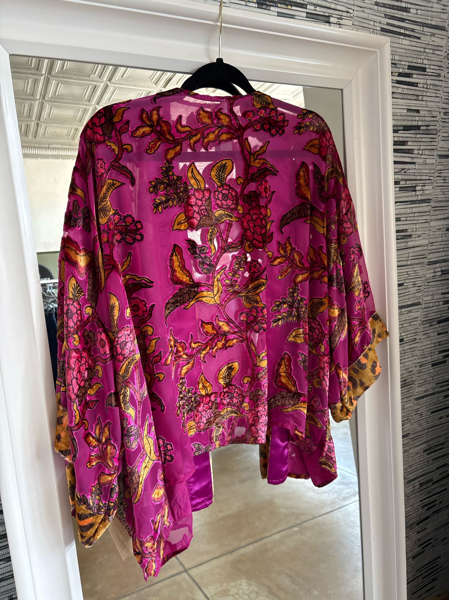 Aratta Size OS pink + multi Kimono/Shawl