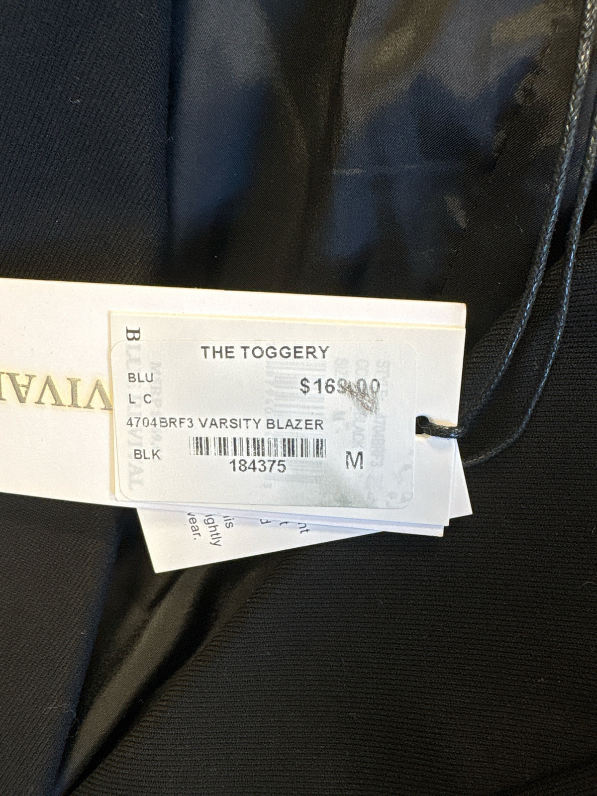 Blue Revival Size M Black Jacket