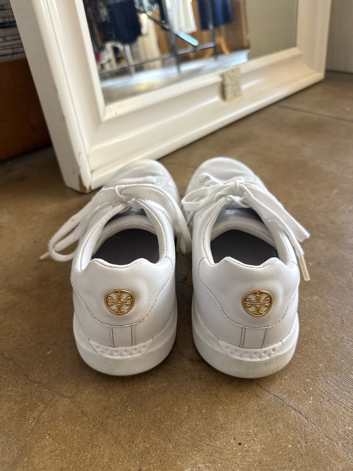 Tory Burch Shoe Size 9 White Sneakers