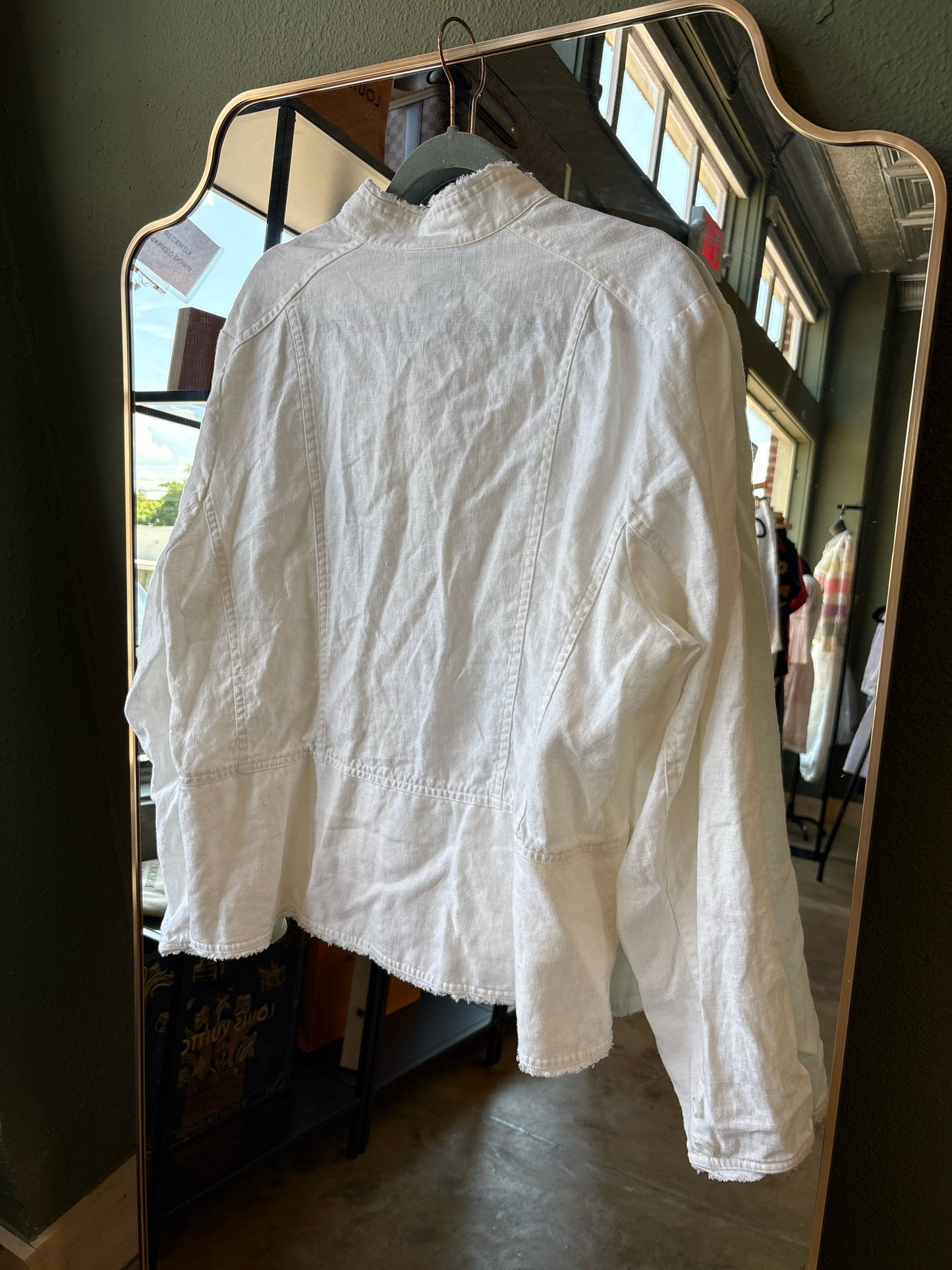 Coldwater Creek Size XL White Coat