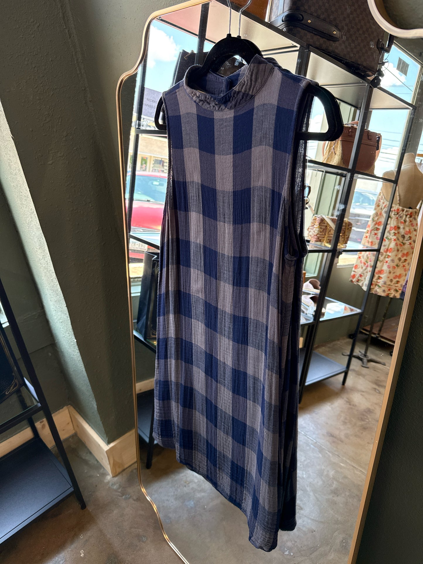 Cloth & Stone Size L Blue Dress
