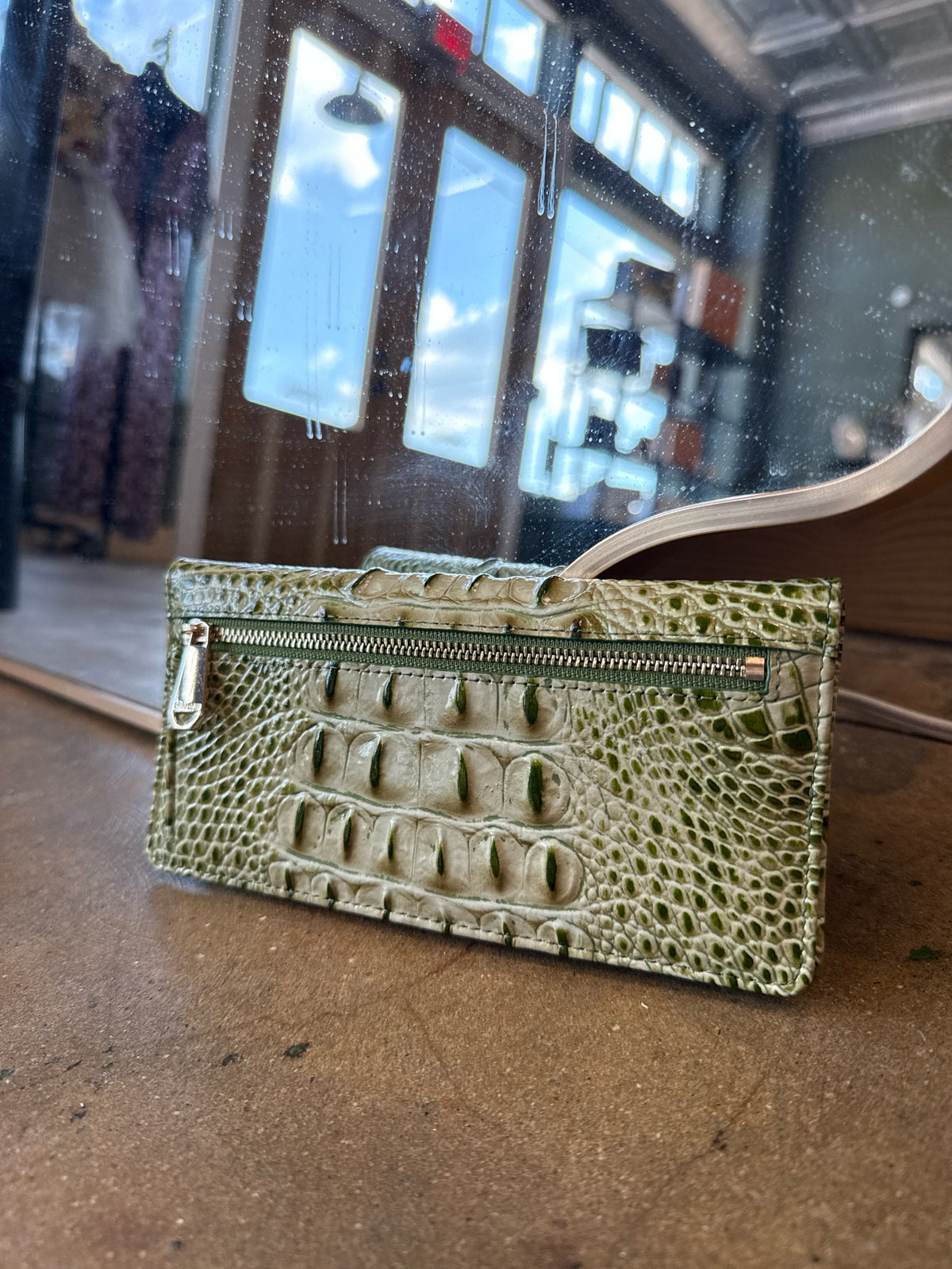 Brahmin Green Wallet/Wristlet