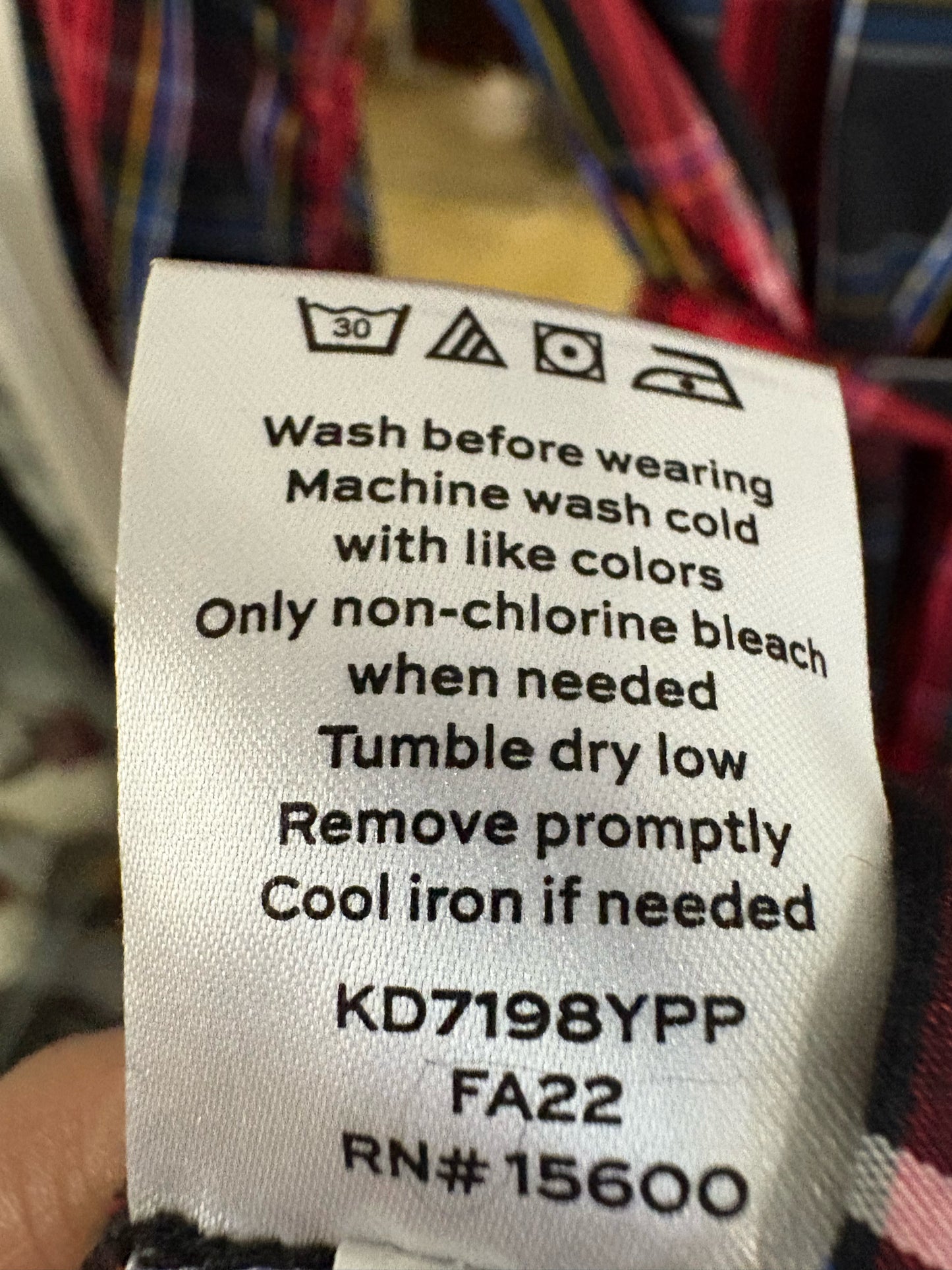 Draper James Size M multi Plaid Dress