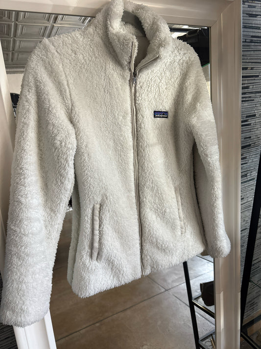 patagonia Size XS White Fuzzy Jacket