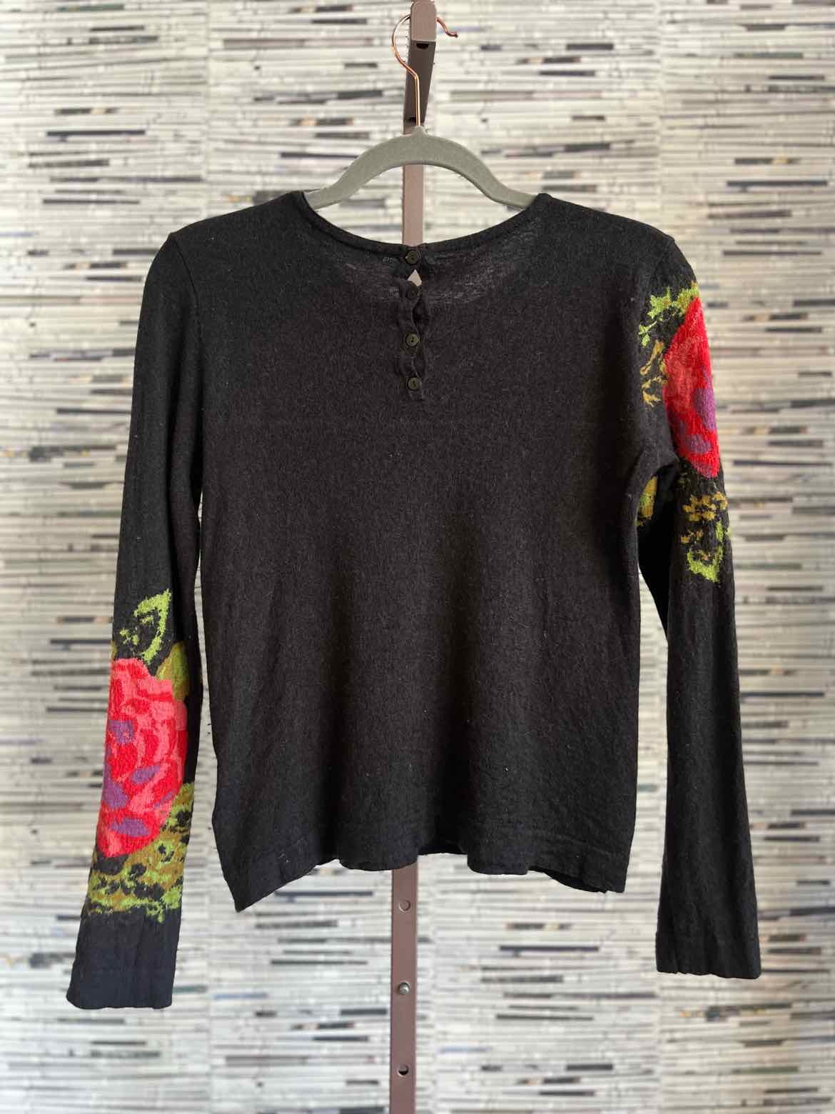 aldomartins Size S Black/Multi Floral Sweater