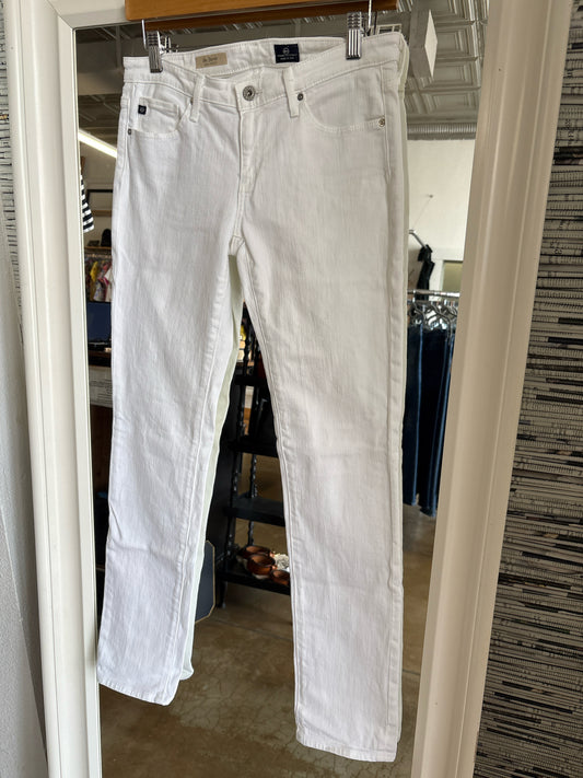 AG Size 28 White Jeans