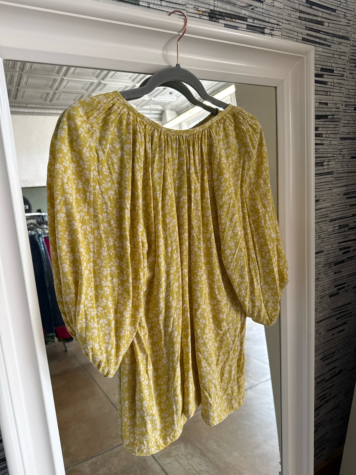 Orla Kiely Size S Yellow Top