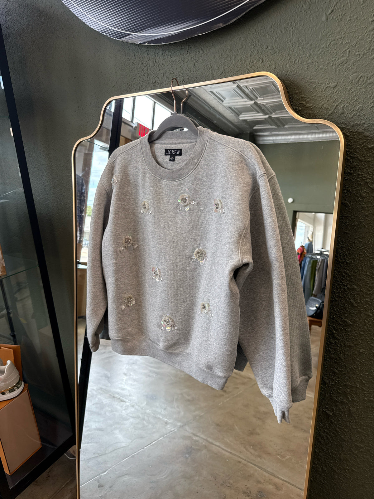 j crew Size XS Gray Sweatshirt/Hoodie