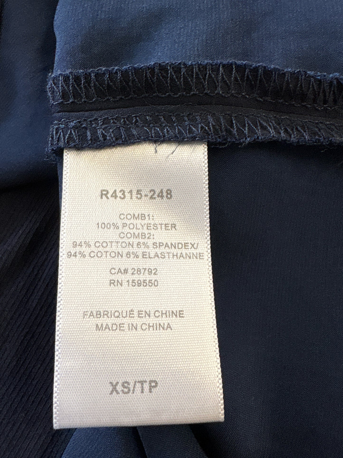 Renuar Size S Navy Dress