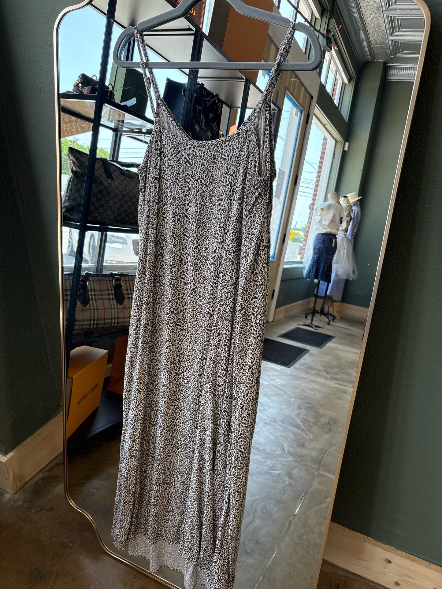 Jenni Kayne Size S cream + Black + tan Dress