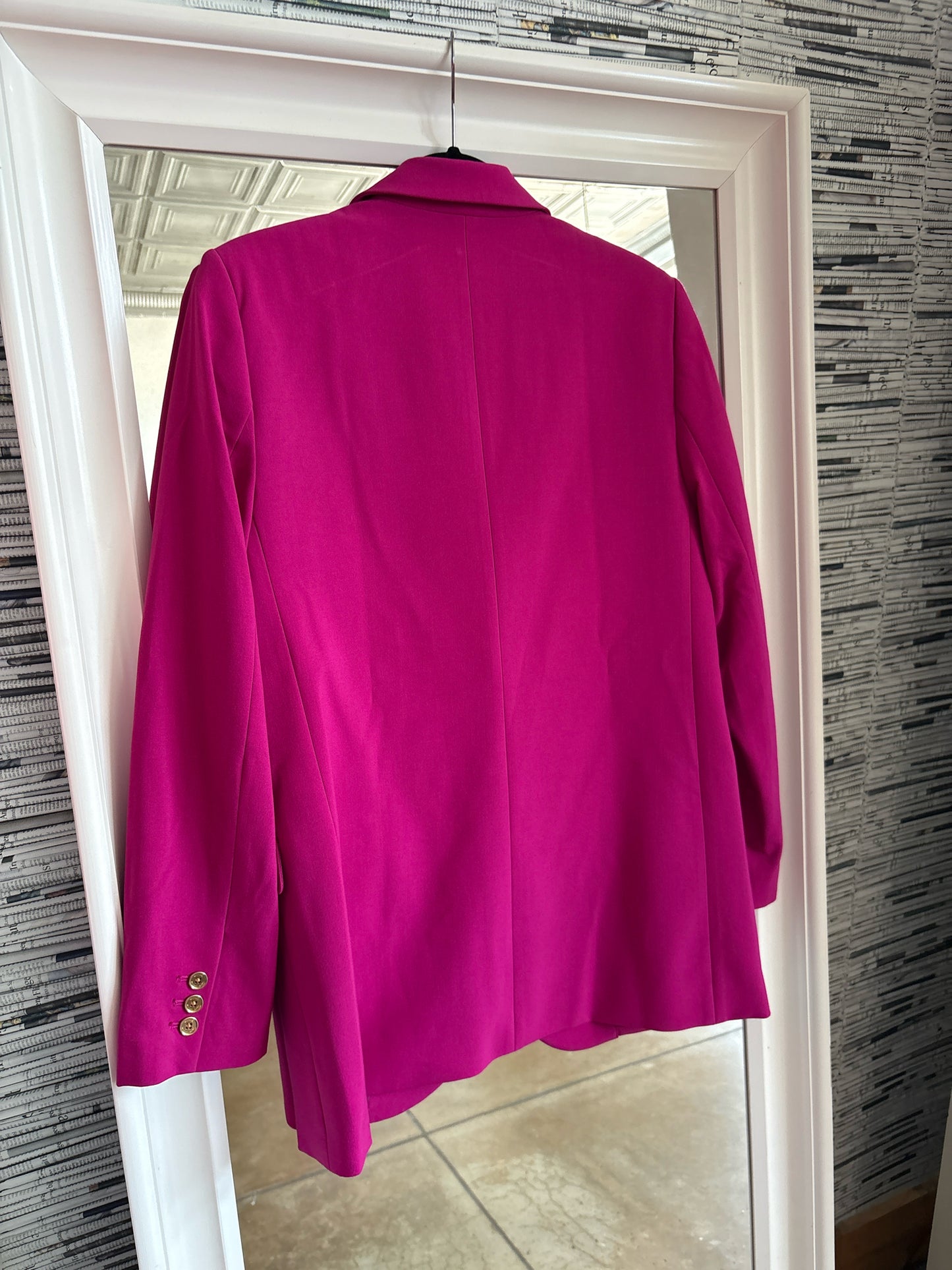 MICHAEL KORS Size 10 Fuchsia Blazer
