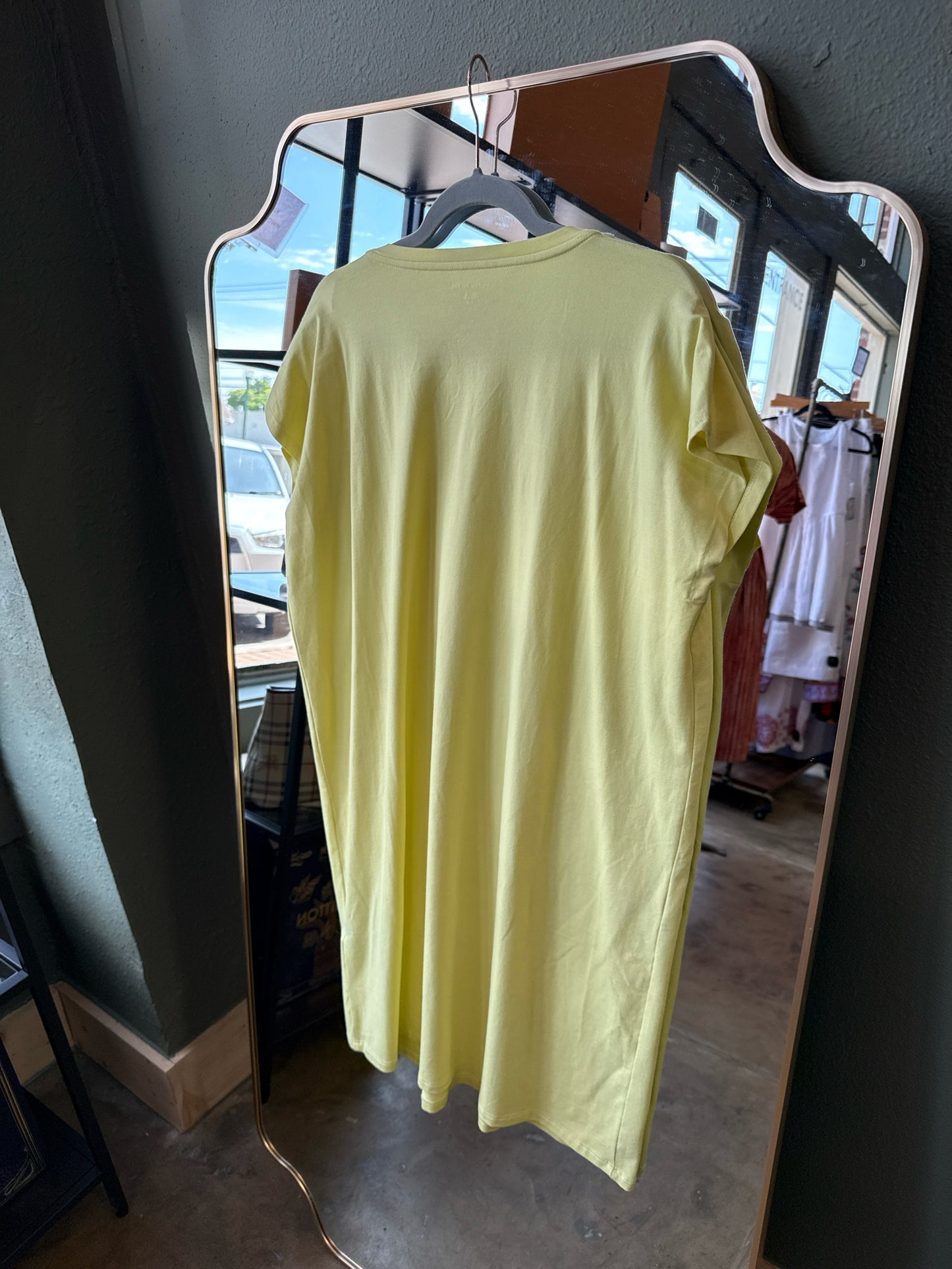 EILEEN FISHER Size M Yellow Dress