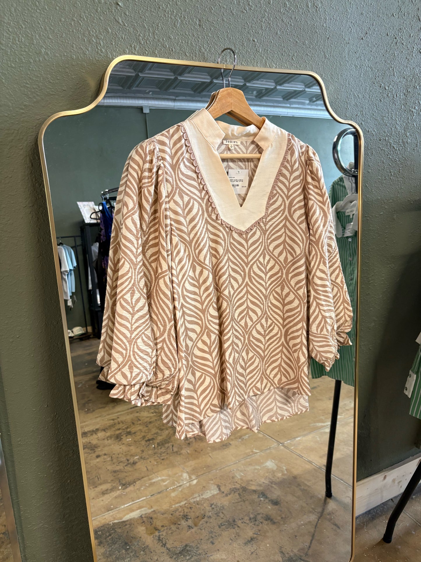 Jodifl Size M brown/cream Top