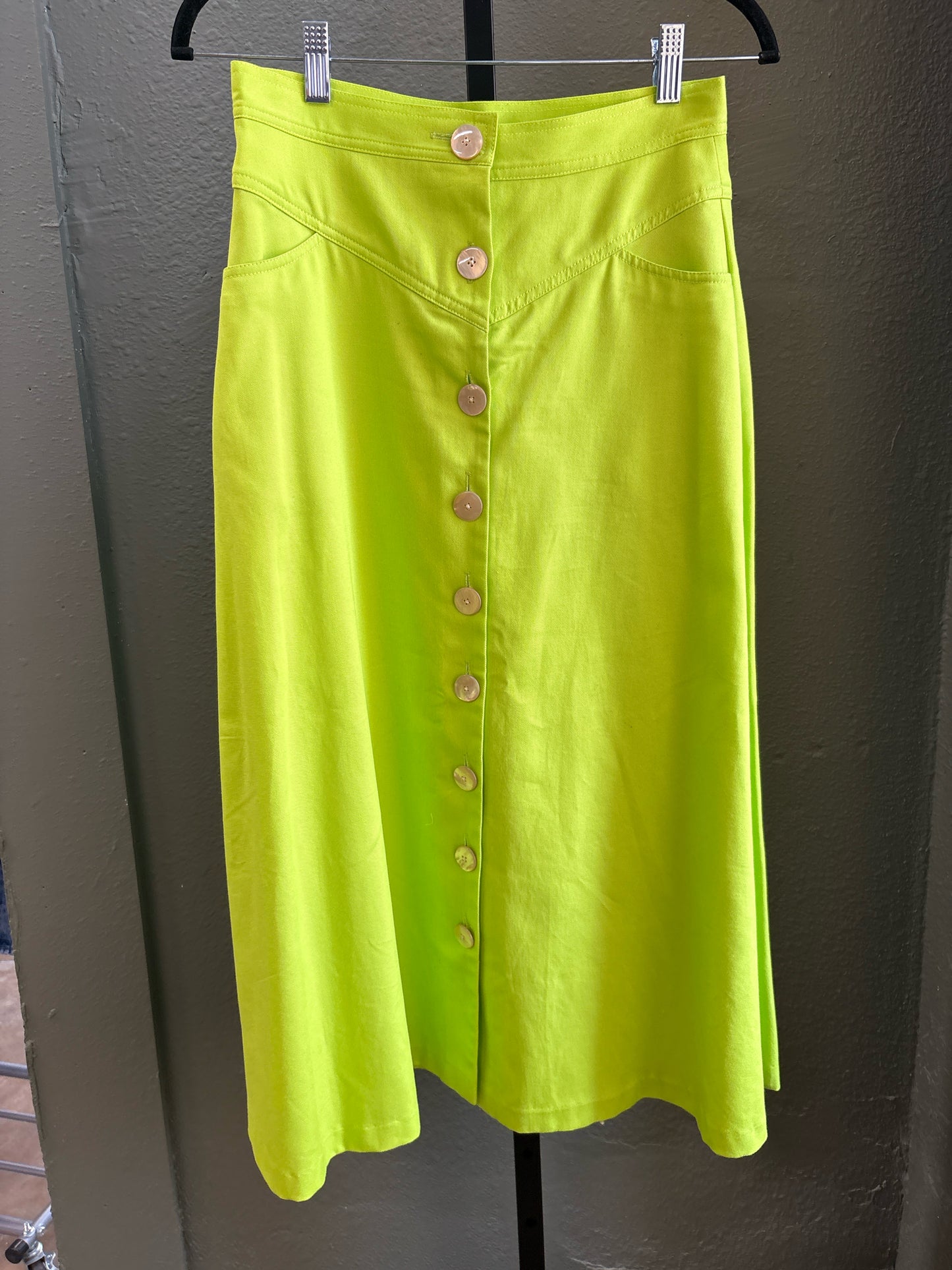 Christine Alcalay Size 2 Neon Green Skirt