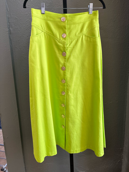 Christine Alcalay Size 2 Neon Green Skirt