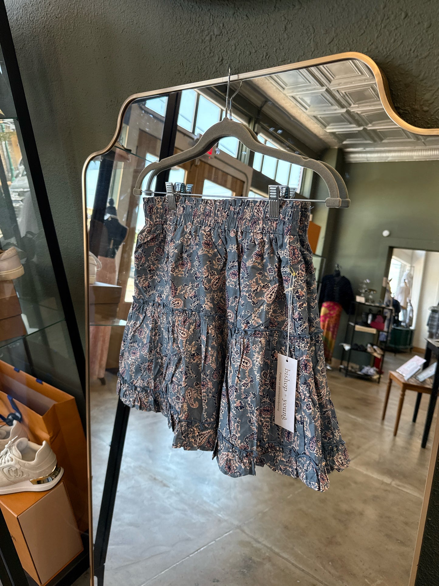Bishop + Young Size S Blue Skirt
