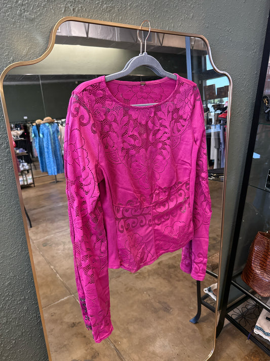 free people Magenta Top