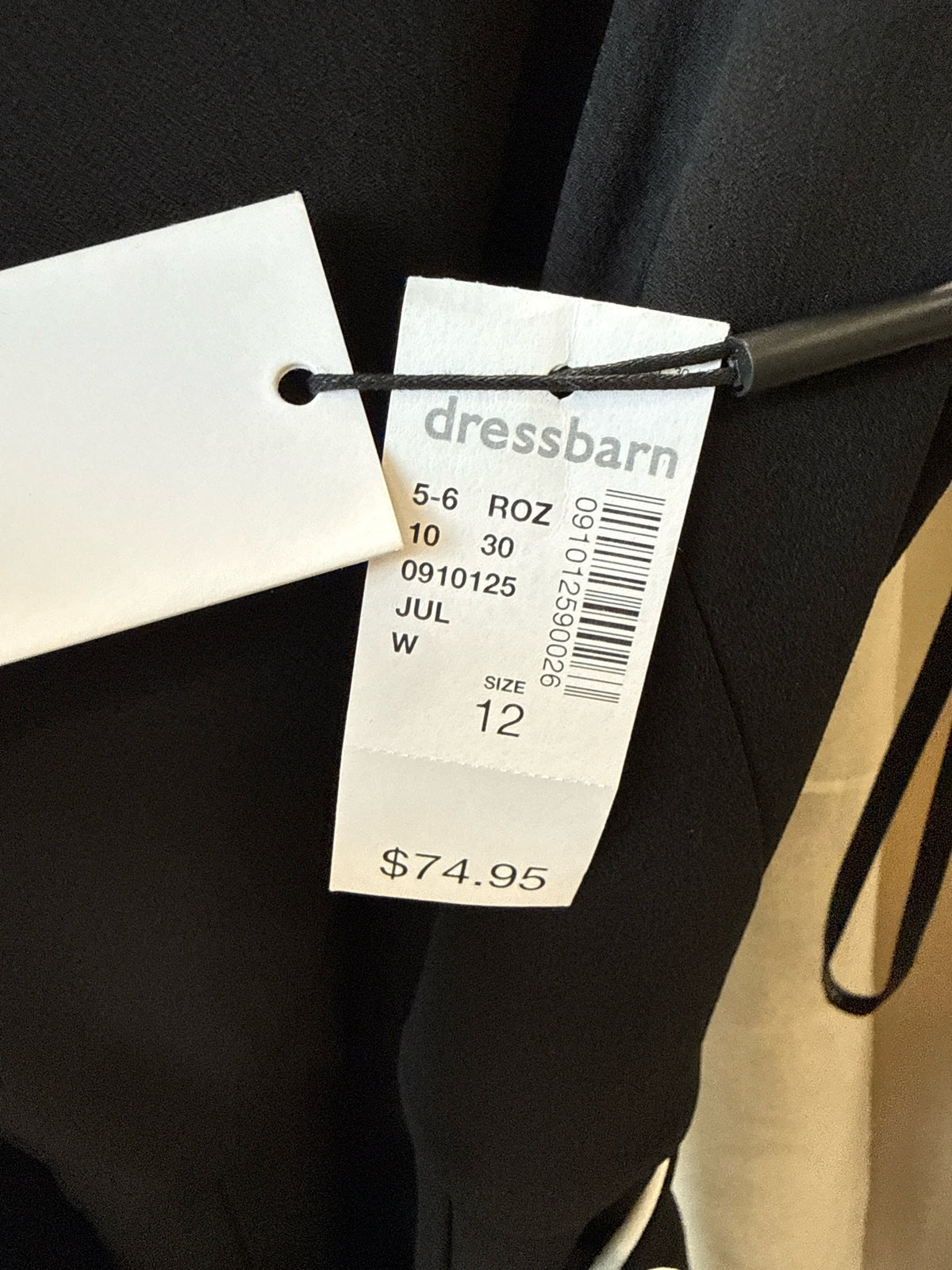 CALVIN KLEIN Size 12 B&W Romper