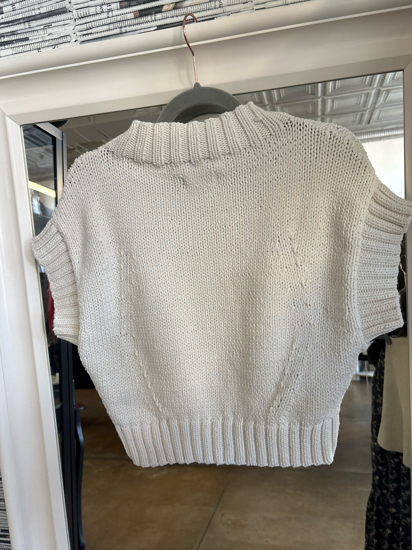 Maeve Size S Cream shortsleeve Top