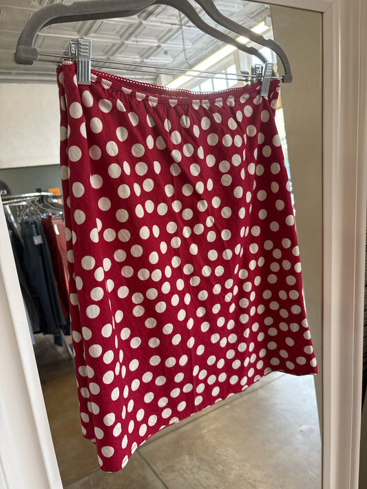 GAP Size S Red & White Skirt