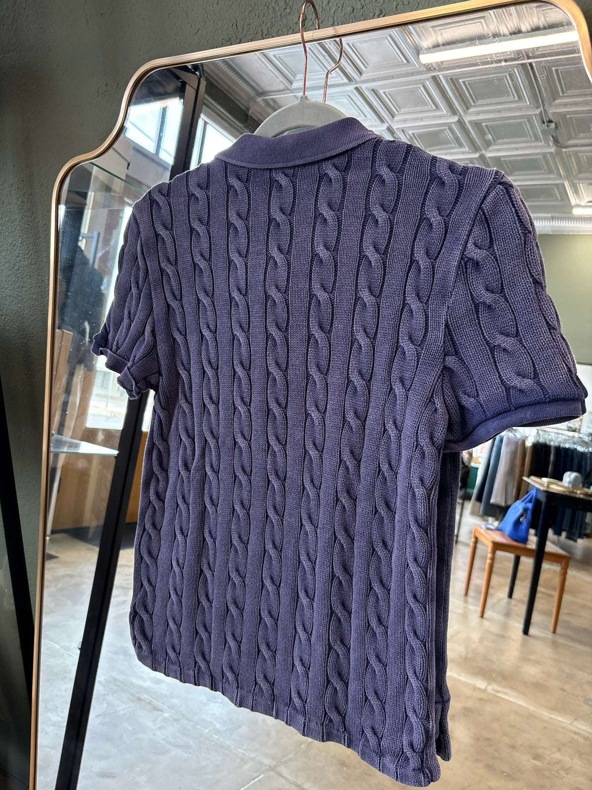 Polo Ralph Lauren Size L Purple Knit Top