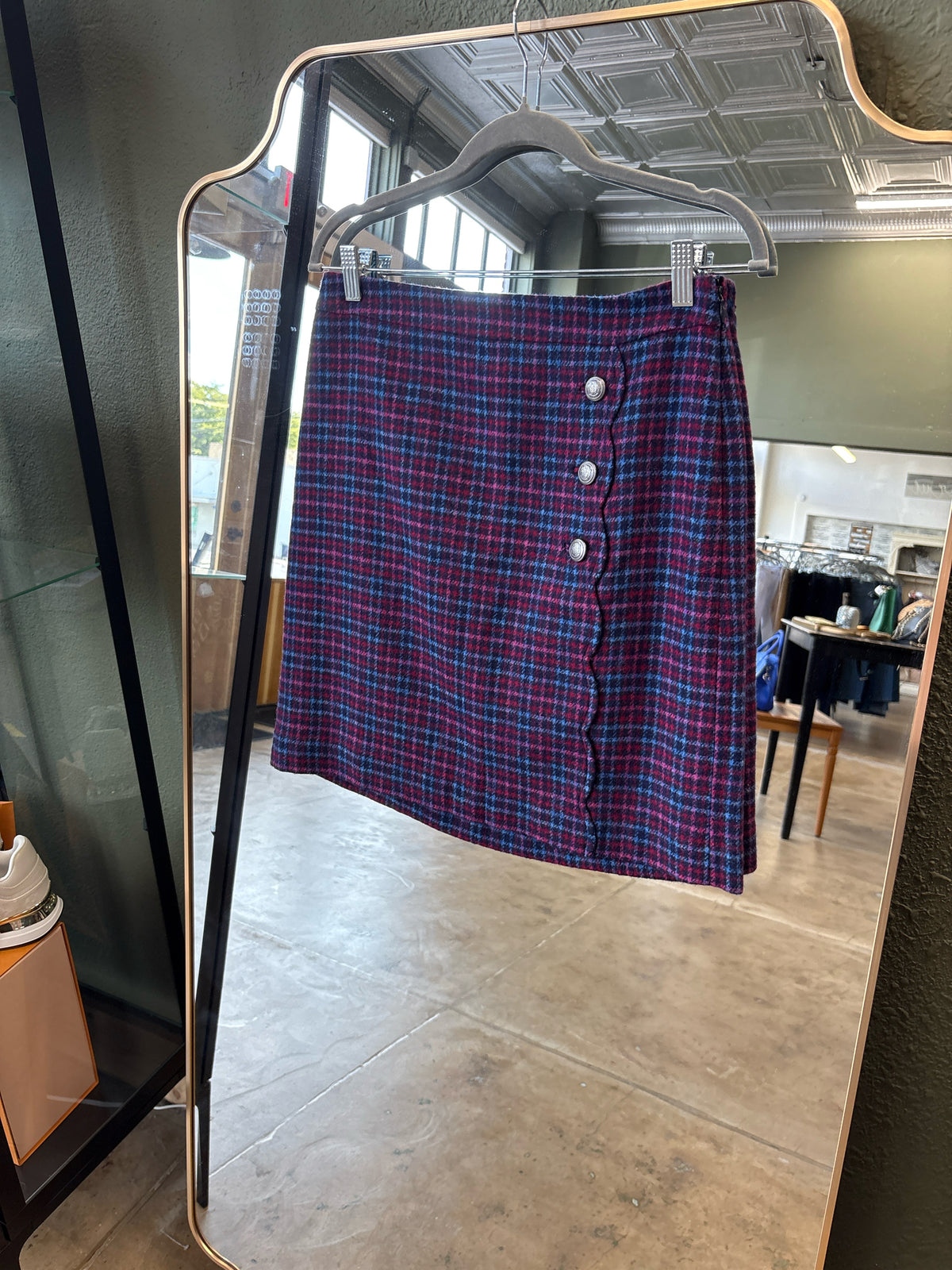 TALBOTS Size 6P Blue/Purple Skirt