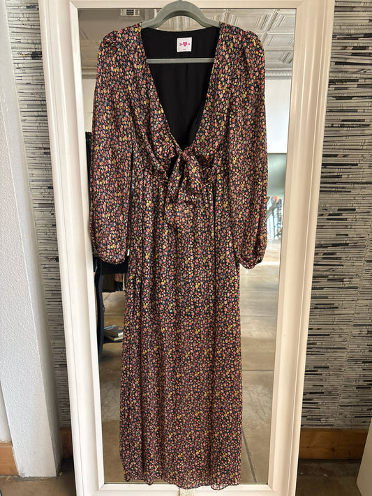buddy love Size XS Black/Multi Floral Dress
