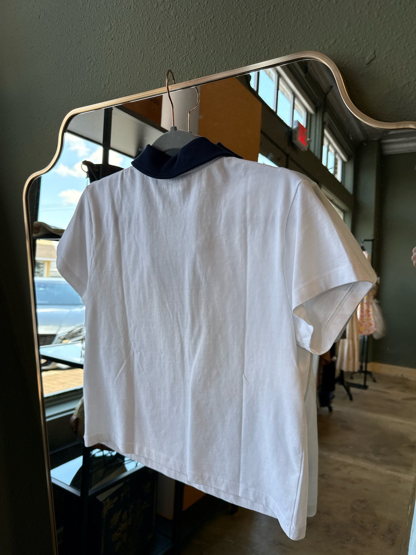 Lou & Grey Size M White/Navy Top