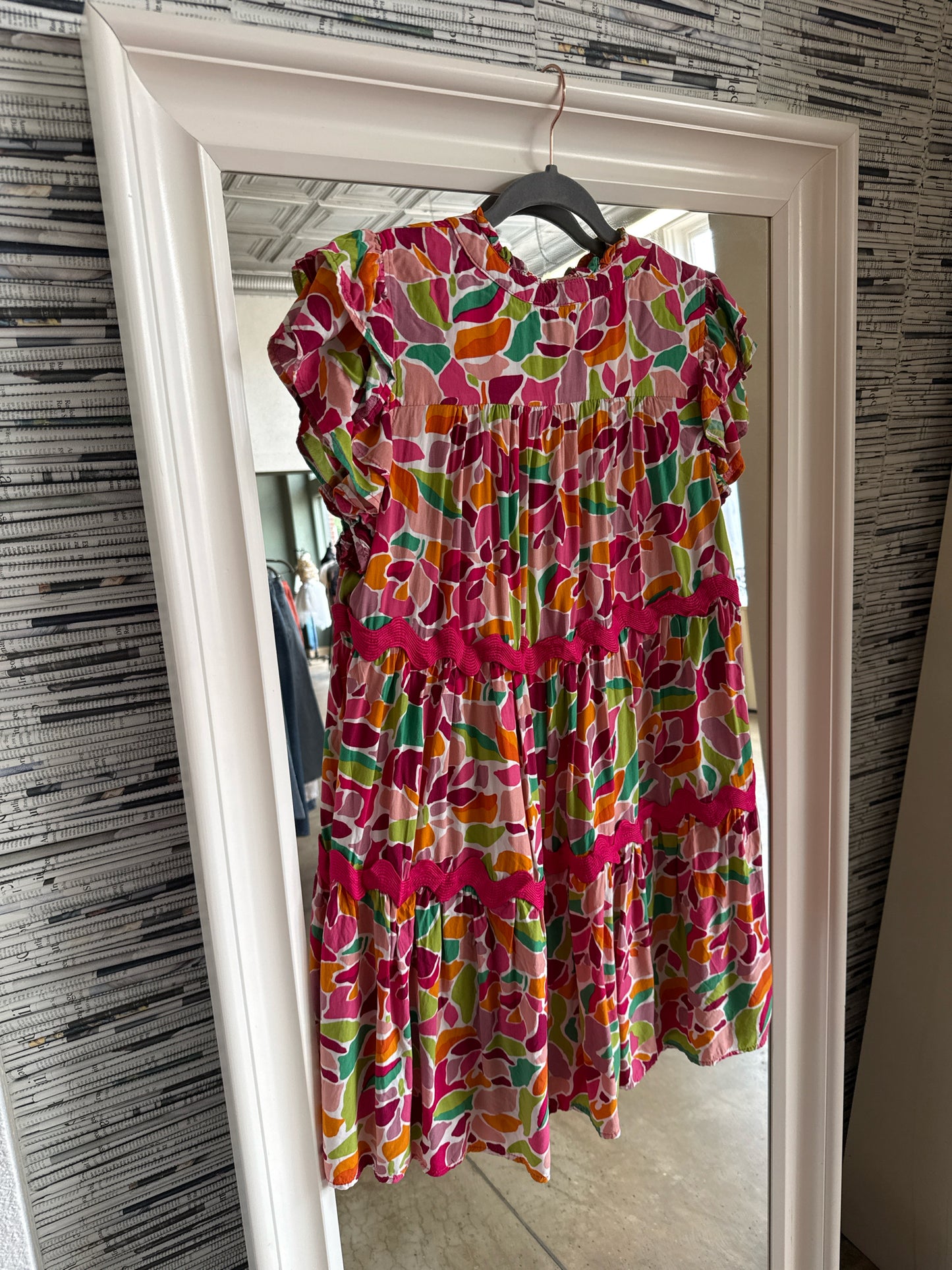 Umgee Size L Pink/multi Dress