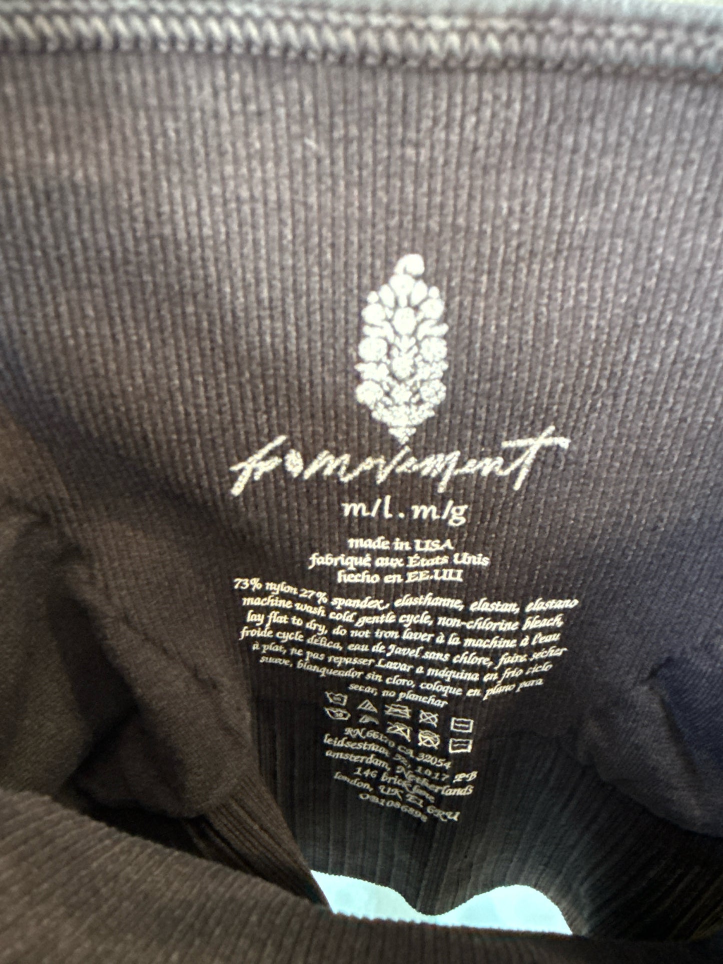 fp movement Size M/L Black Sportsbra