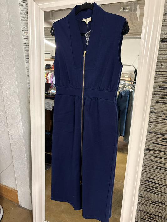 entro Size M Navy Zipper Dress