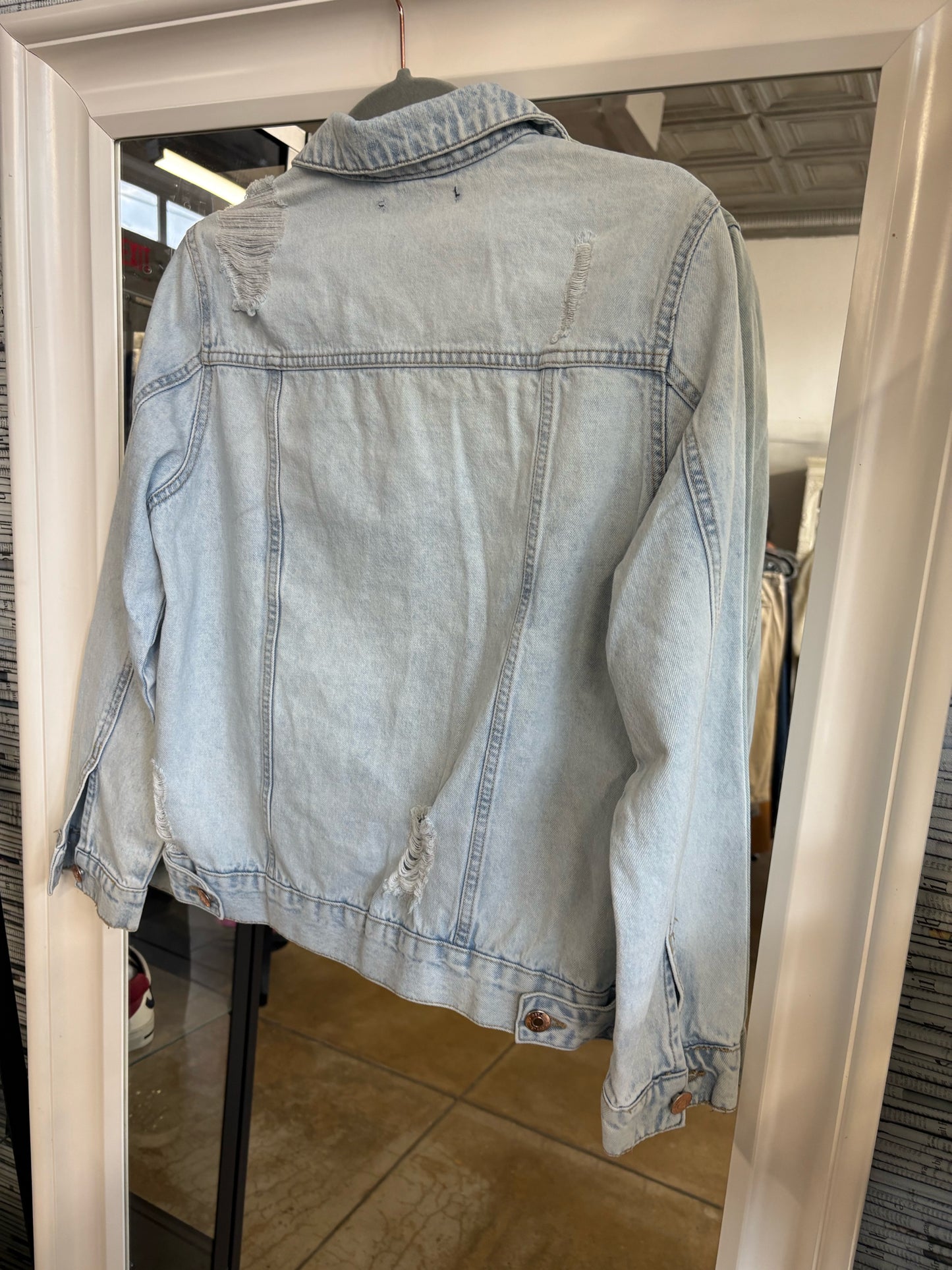 Black Tape Size S Light Wash Denim Jacket