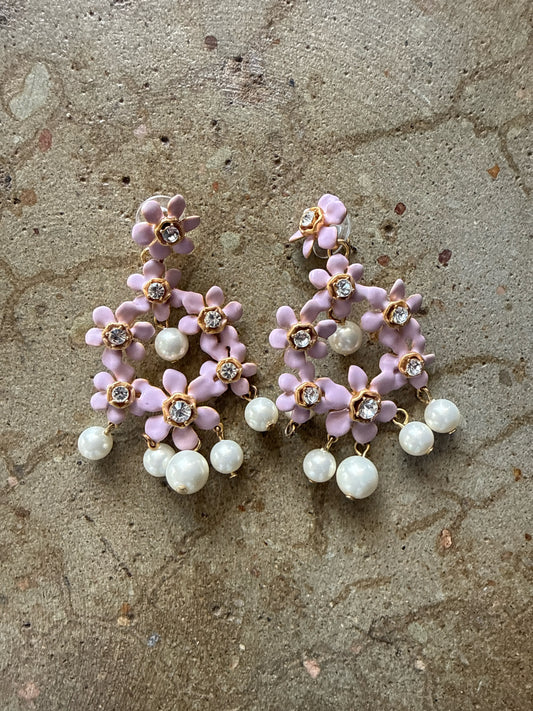 Jcrew Purple Dangle Earrings
