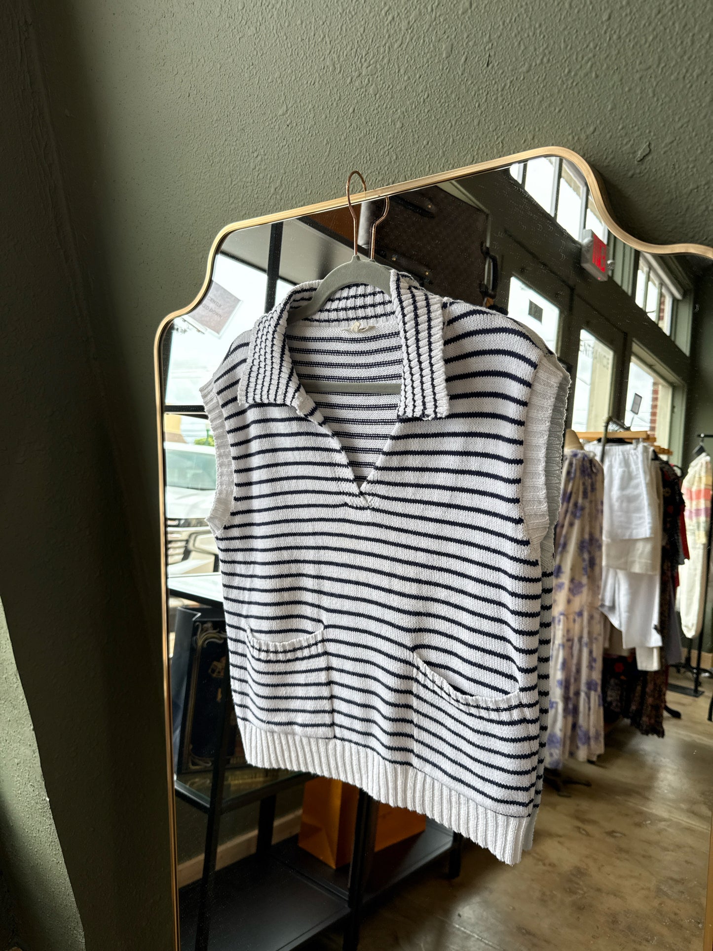 Jodifl Size S White/Blue Top