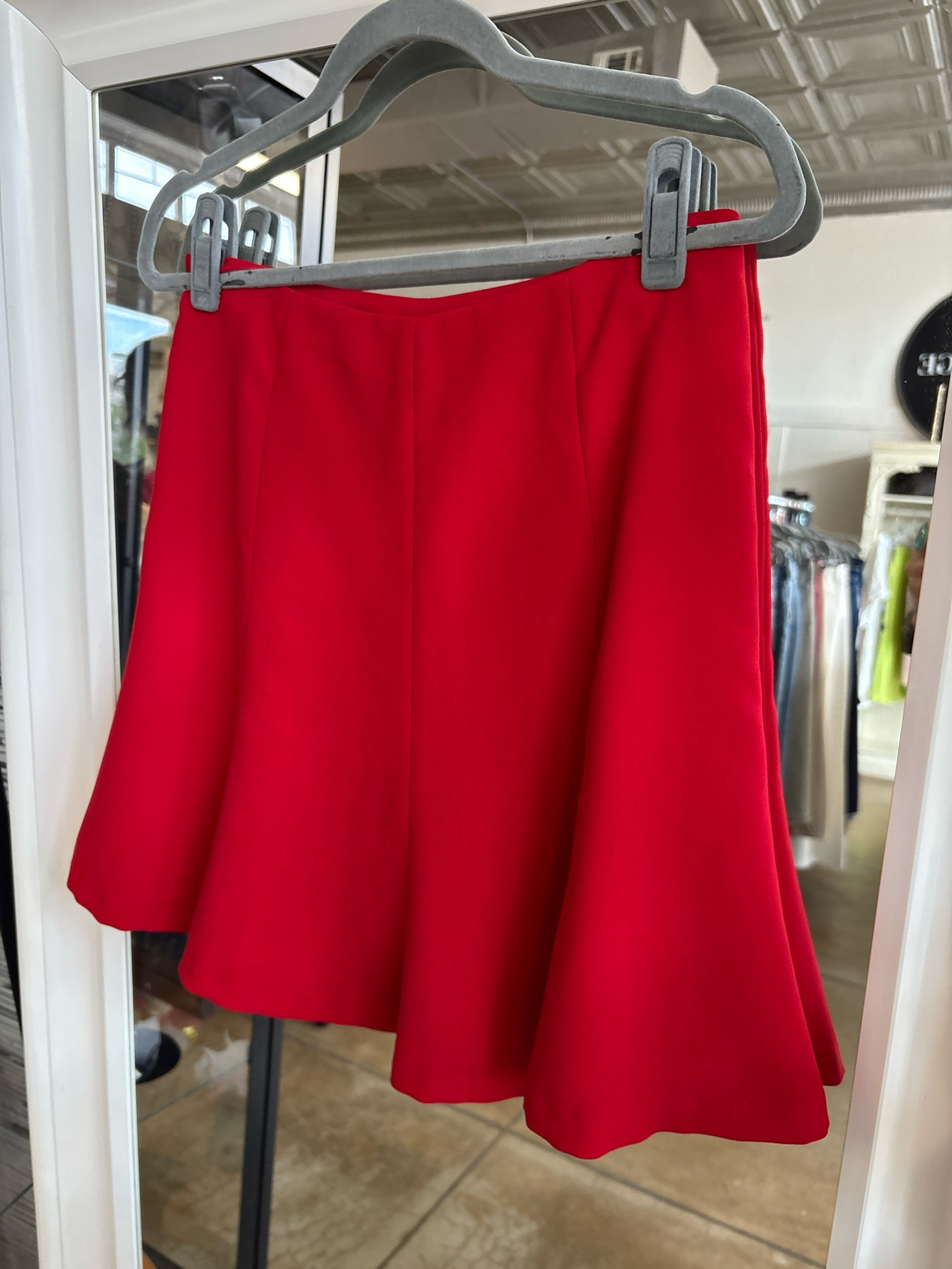 Ralph Lauren Size 2 Red Flare Skirt