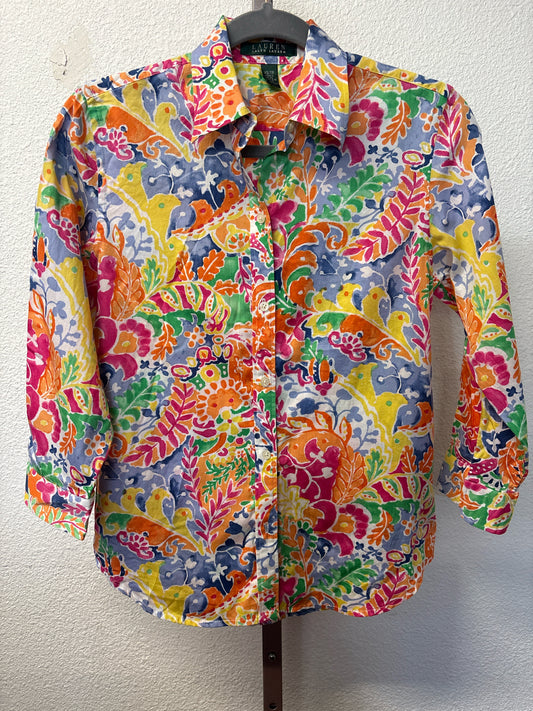 Ralph Lauren Size XS multi Floral Top