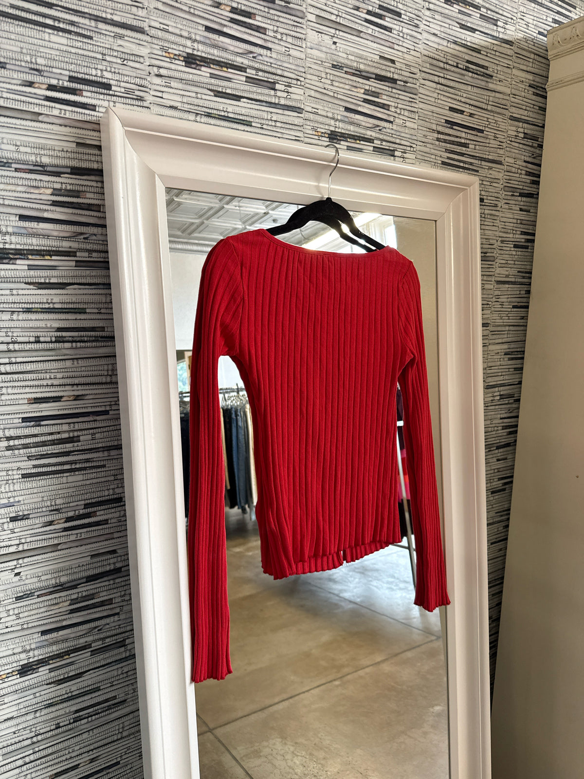 free people Size L Red Top