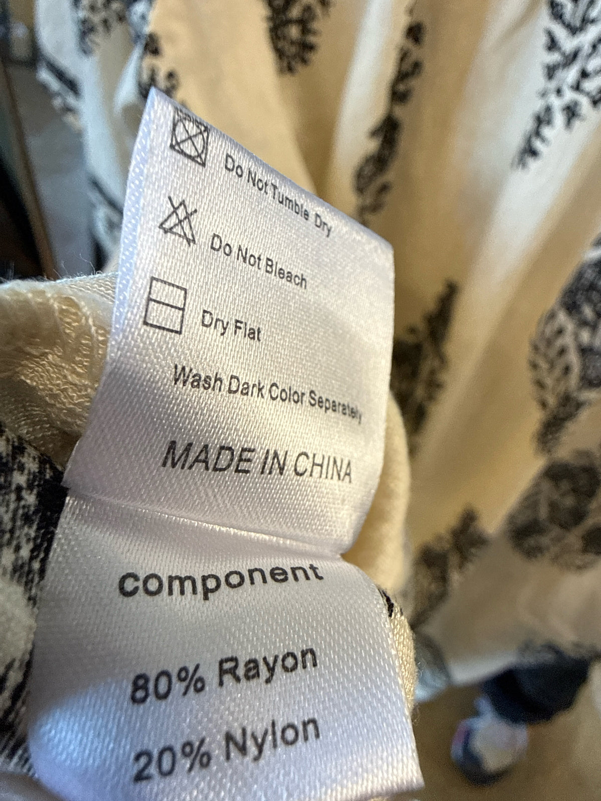 Bebonnie Size XXL Cream/Black Top