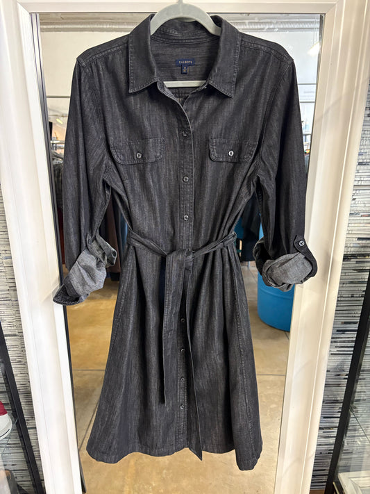 TALBOTS Size 12 Black Dress