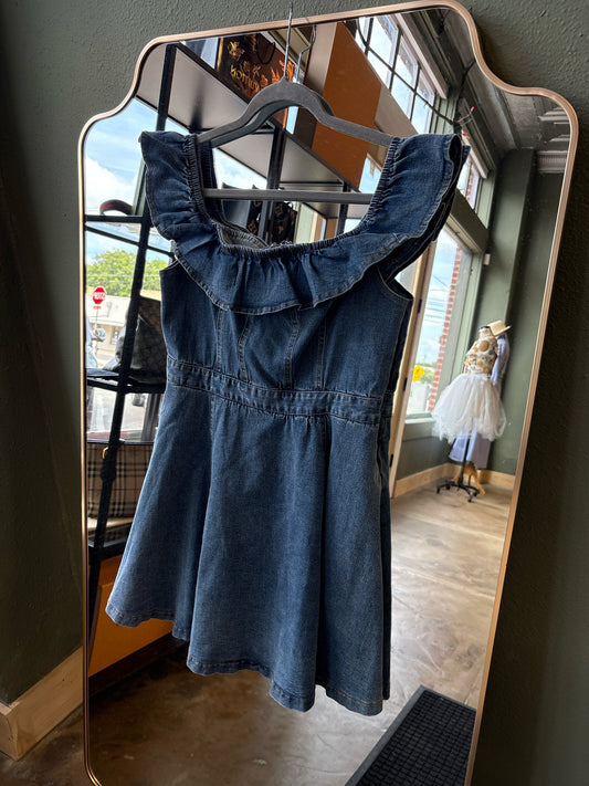 mustard seed Size L Denim Dress