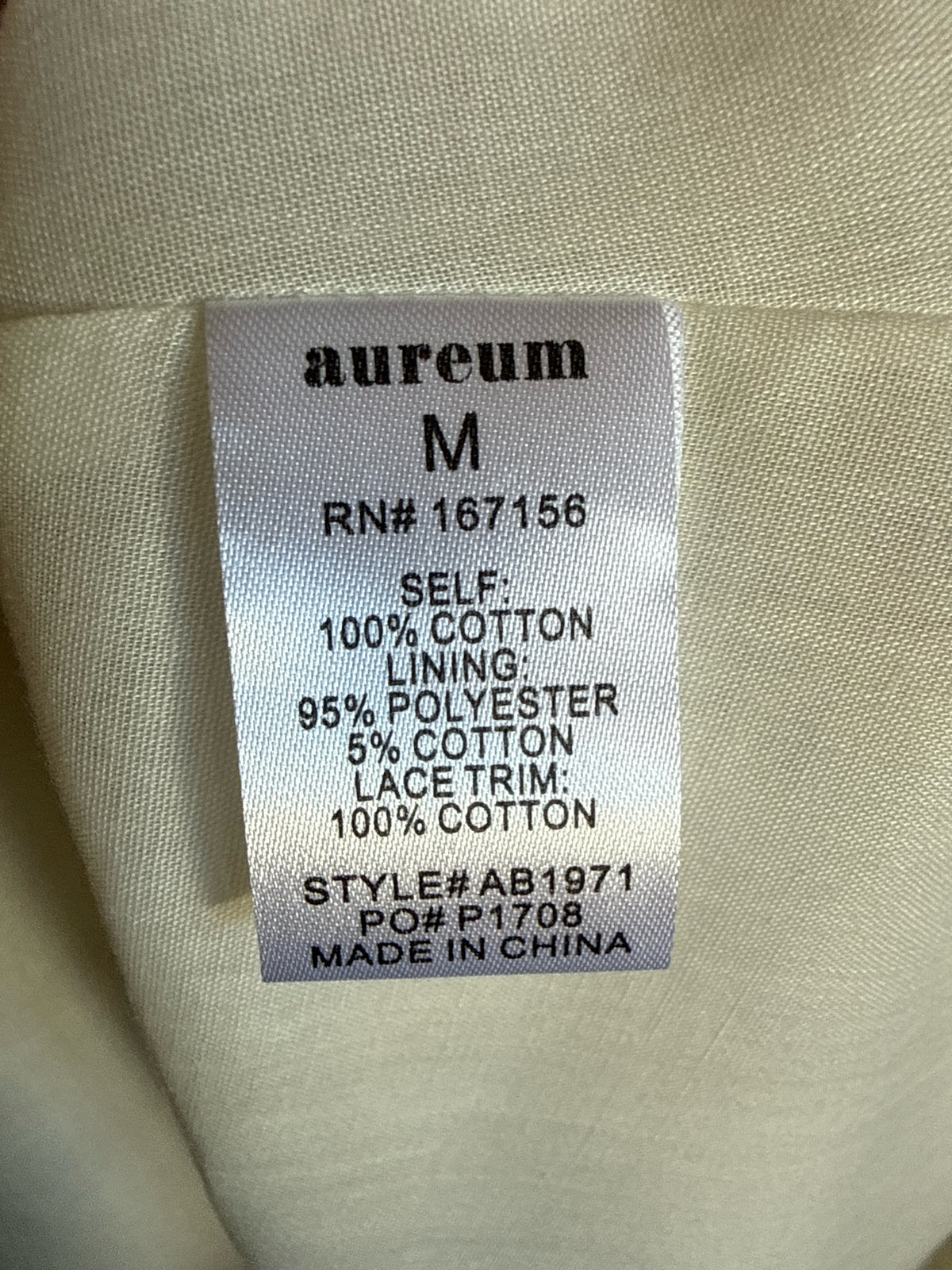 Aureum Size M Cream/Brown Skirt