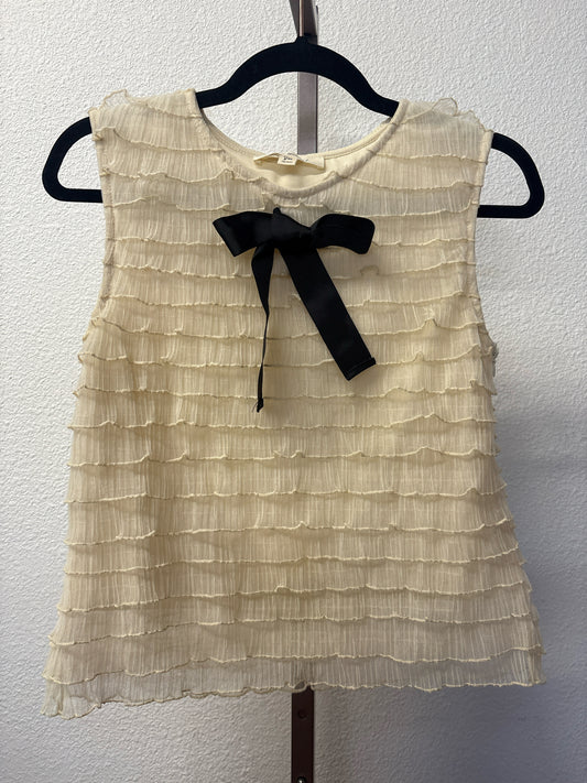Blue Tassel Size S Top