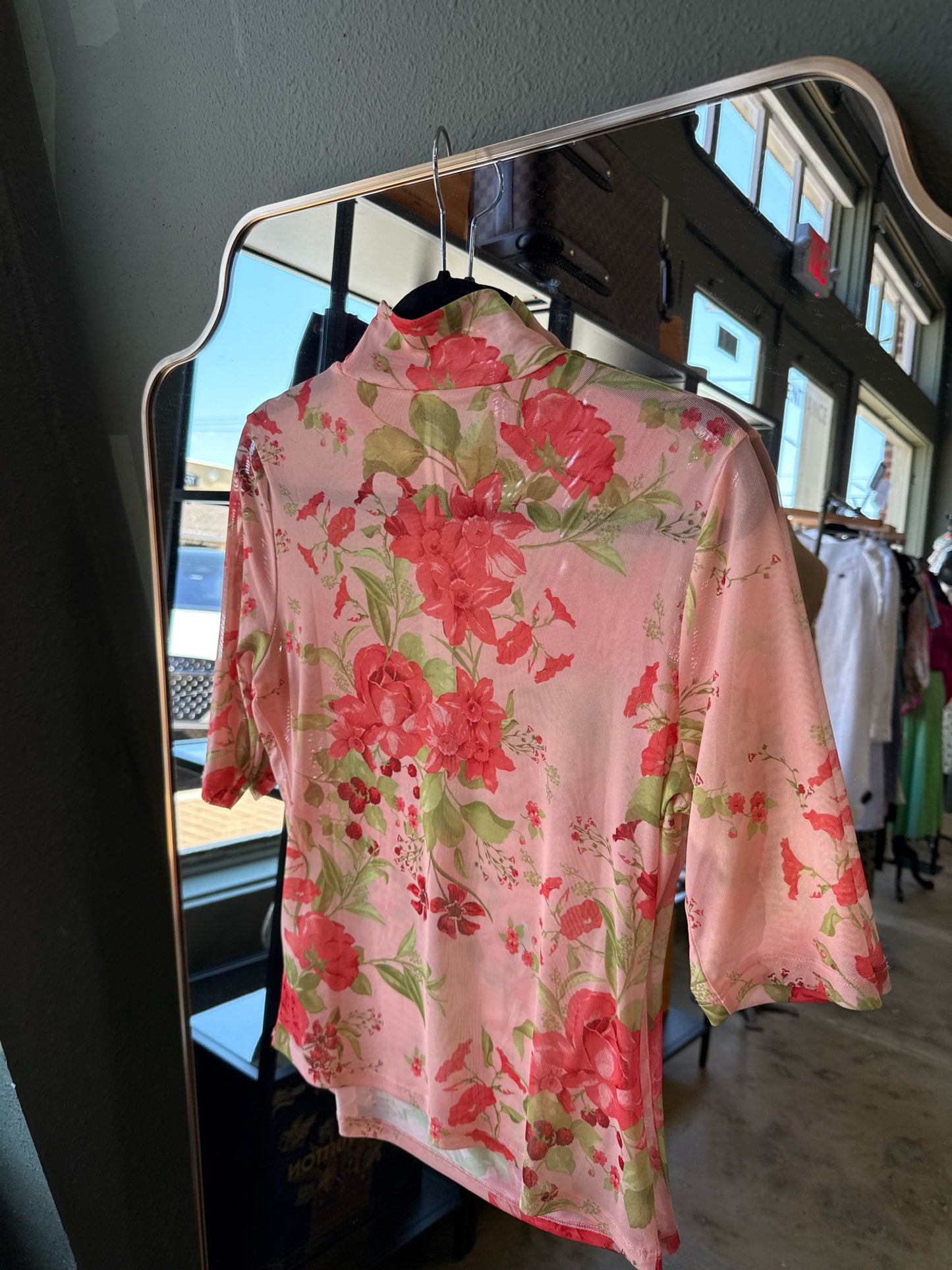 Anthropologie Size M Pink/Green Top
