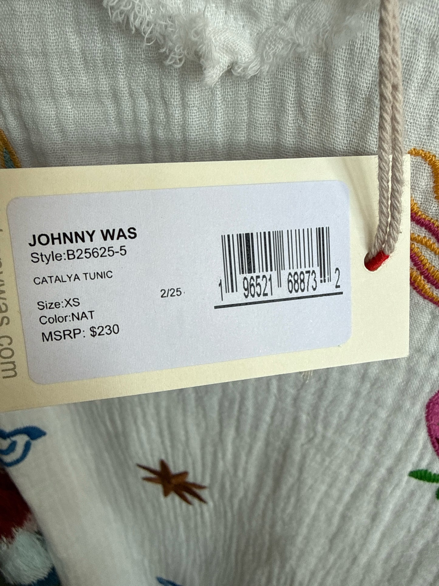 Johnny Was Size XS white/multi Top