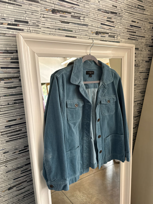 TALBOTS Size XLP Teal Shacket